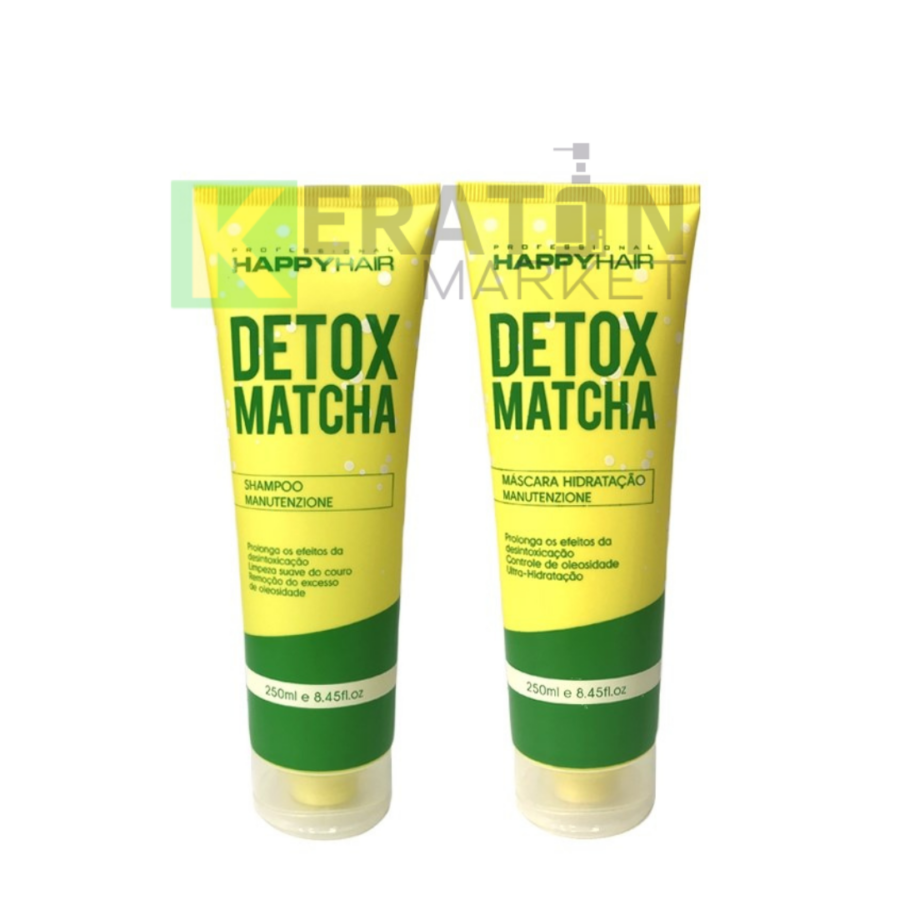 HAPPY HAIR DETOX MATCHA шампунь +маска набор без SLS/sles 250 мл