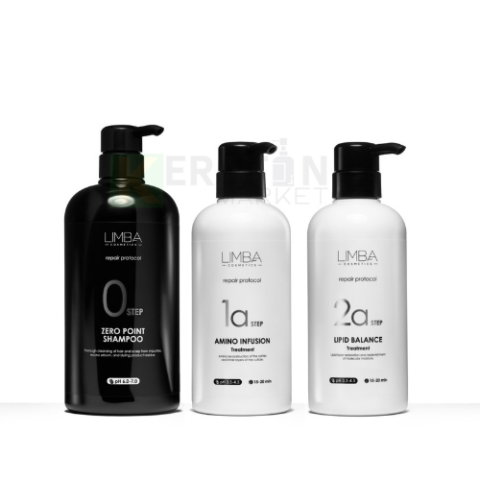 LIMBA набор холодного ботокса репозитор для волос  PROTOCOL 1 А/2A 500 ml